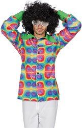 Disco Blouse Psychedelic voor heren