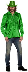 Disco Ruches Blouse Luxe Groen