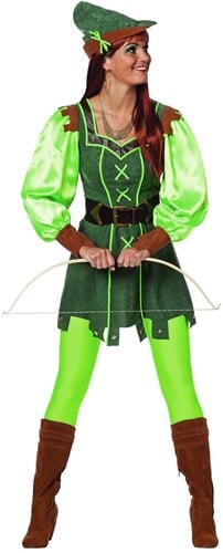Dameskostuum Robin Hood Girl