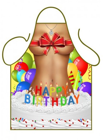Schort Happy Birthday Girl