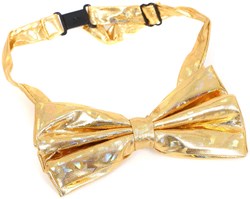Strikje Satijn Luxe Goud Hologram