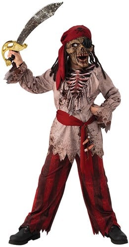 Halloweenkostuum Zombie Piraat voor kinderen