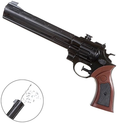 Cowboy Pistool Zwart - 30cm