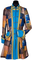 Carnavalsjas Patchwork Blauw voor dames