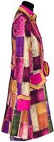 Carnavalsjas Patchwork Pink voor dames (zijkant)