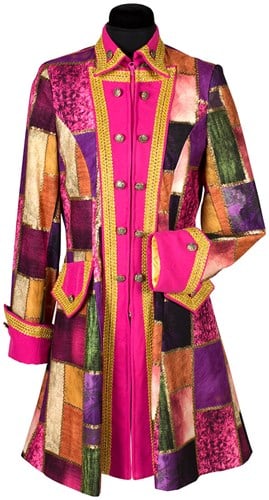 Carnavalsjas Patchwork Pink voor dames