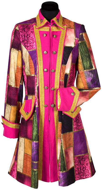 Carnavalsjas Patchwork Pink voor dames