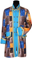 Carnavalsjas Patchwork Blauw voor heren