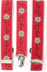 Bretels Edelweiss Rood