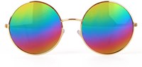 John Lennon Bril met Spiegel Olieglas Geel