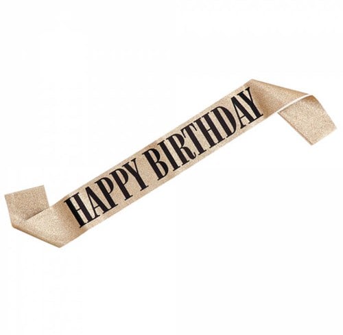 Sjerp Verjaardag Goud - Happy Birthday