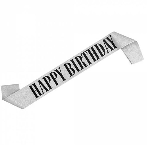 Sjerp Verjaardag Zilver - Happy Birthday