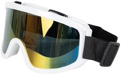 Skibril Wit met Regenboog Olieglas
