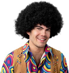 Pruik Jimmy Afro Zwart