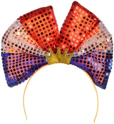 Diadeem Rood Wit Blauw Met Kroontje