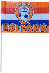 Plastic Zwaaivlag Holland Leeuw op Stokje