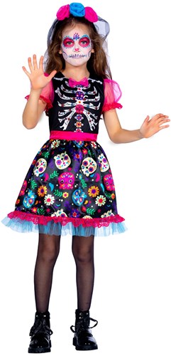 Dia de los Muertos Jurk Meisje