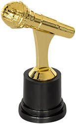 Gouden Trofee Microfoon - 12cm