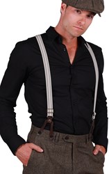 Bretels Peaky Blinders Ecru-Bruin (Jaren 20)