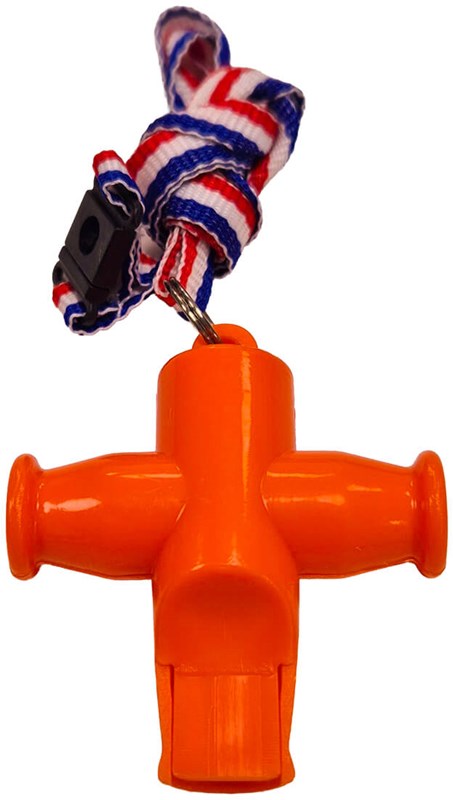 Oranje Apito Fluitjes Holland - 4st (onderkant)