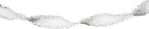 Crepeguirlande Wit Brandveilig (24m)-2