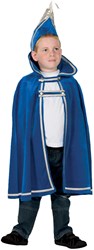 Kinder Prinsencape fluweel Blauw
