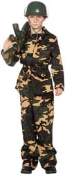 Kinder Soldaten Kostuum Camouflage 