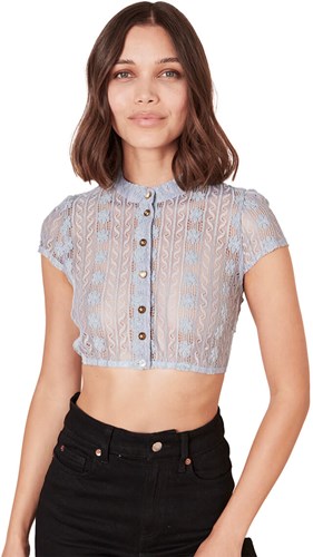 Dirndl Blouse Lavina Blauw