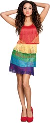 Regenboog Flapper Jurkje voor dames