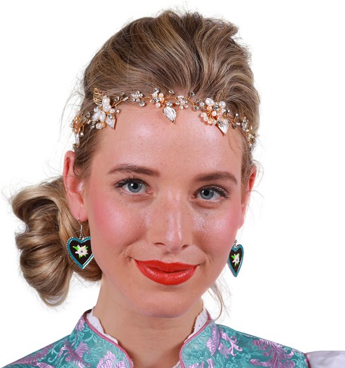 Oktoberfest Haarband Goud-Zilver Luxe (voorbeeld)