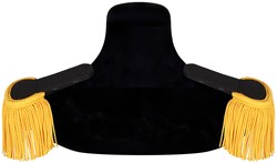 Epauletten Luxe Zwart-Goud - 2st