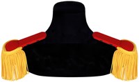 Epauletten Luxe Rood-Goud - 2st