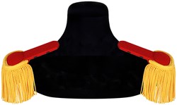 Epauletten Luxe Rood-Goud - 2st