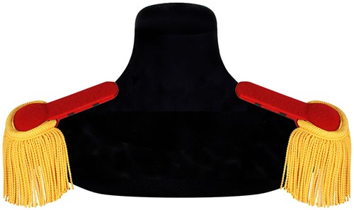 Epauletten Luxe Rood-Goud - 2st