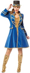 Carnavalsjas Dames Fluweel Kobalt Blauw