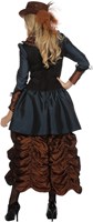  Damesjurk Steampunk Blue Luxe (achterkant)