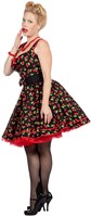 Dameskostuum Rockabilly Jurk Cherry - Jaren 50 (zijkant)