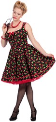 Dameskostuum Rockabilly Jurk Cherry - Jaren 50