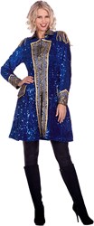 Carnavalsjas Glitter Pailletten Luxe Kobalt Blauw
