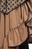 Piraten Jurk Dames Taupe Luxe (detail rok 2)