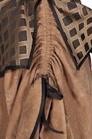 Piraten Jurk Dames Taupe Luxe (detail rok)