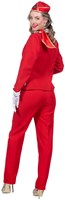 Stewardess Outfit Rood (achterkant)