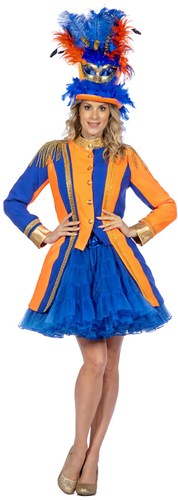 Carnavalsjas Dames Oranje-Blauw