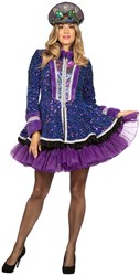 Carnavalsjas Dames Pailletten Paars