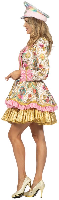 Carnavalsjas Dames Leopard Roze (zijkant)