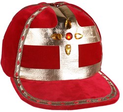 Werkmijter Sinterklaas Fluweel Rood