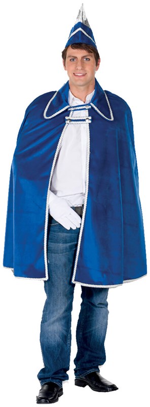 Prinsencape Blauw met steek