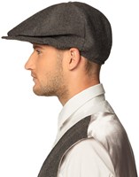 Peaky Blinders Pet Grijs (voorbeeld zijkant)
