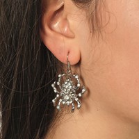 Gothic Oorbellen Met Hangende Spin