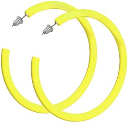 Oorringen Neon Geel